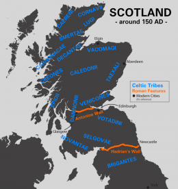 Scotland about 150 AD (click to enlarge)